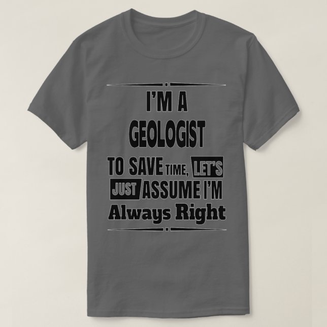 Camiseta Geologist Birthday Christmas GiftPresent 1 (Frente do Design)