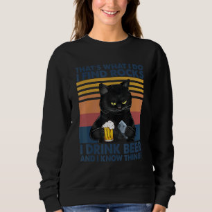 Camiseta Geologista Geólogo Rocks Bebe Beer Cat Ideia