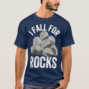 Camiseta Geólogo Caçador De Rochas Engraçado Eu Caio Por Ro