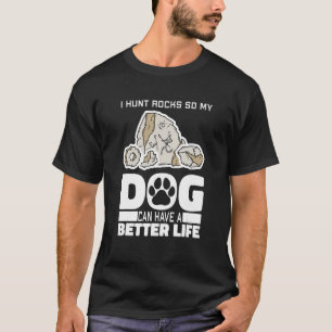 Camiseta Geólogo Cachorro Coletando Geologia Caça Rocha