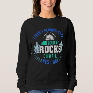 Camiseta Geólogo Coleta de Rocha Mineral Fósseis Eu Não A