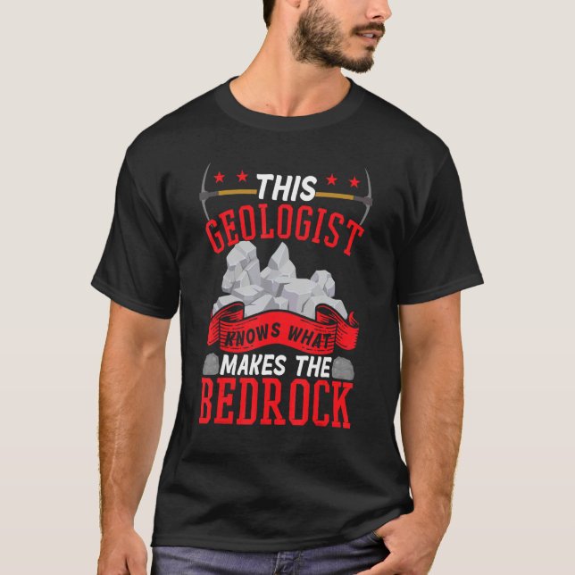 Camiseta Geólogo de Coleta de Rochas (Frente)