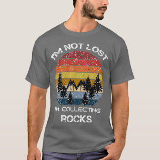 Camiseta Geólogo de Coleta de Rochas Oferece Coleção de Roc