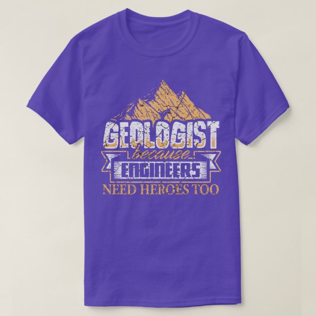 Camiseta Geólogo Engraçado (Frente do Design)