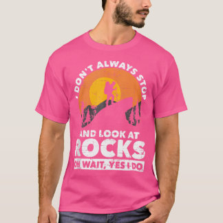 Camiseta Geólogo Engraçado Montanha Caminhando Paleontólogo