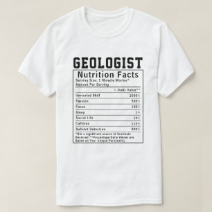 Camiseta Geólogo Engraçado Nutrição Fala Funcionarios Empre