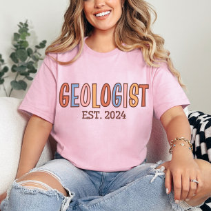 Camiseta Geólogo Est. 2024, Graduação de Estudantes Geológi