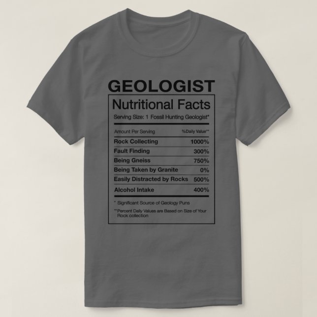 Camiseta Geólogo Nutrição Fala Geologia Engraçada Dar Humor (Frente do Design)
