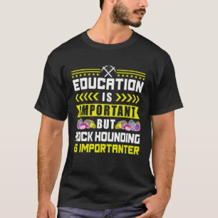 Camiseta Geólogo Rocha Mineral Coletando Fósseis Educativo