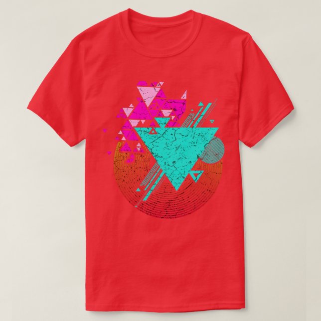 Camiseta Geometria Colorida Art 1° (Frente do Design)