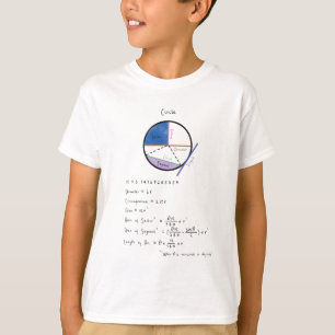 Camiseta Geometria de um Círculo Geometria da Matemática 
