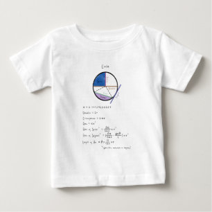 Camiseta Geometria de um Círculo Geometria da Matemática Ed