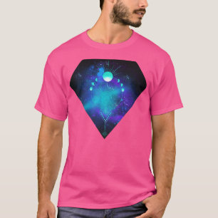 Camiseta Geometria Divina Fases da Lua Espiritualidade