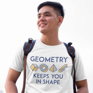Camiseta Geometria Mantém-Nos Em Forma