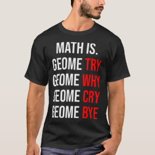 Camiseta Geometria matemática para estudantes Cavalos engr