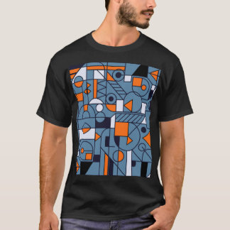 Camiseta Geometria Minimalista: Poster de Abstrato retrô