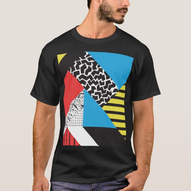 Camiseta Geometria Moderna: Estilo sem Abstrato (Frente)