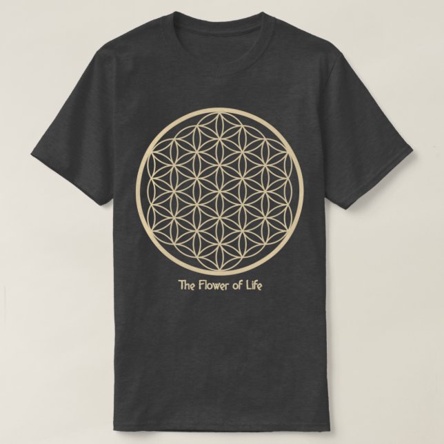 Camiseta Geometria Sagrada A flor da Vida (Frente do Design)