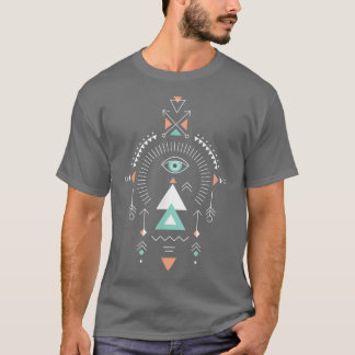 Camiseta Geometria Sagrada Aztec PadrãoBonito e Presente Ex