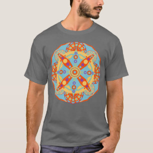 Camiseta Geometria Sagrada de Positividade Mandala