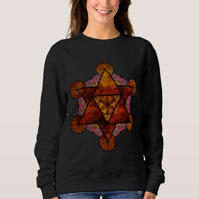 Camiseta Geometria Sagrada Ignis Tri Blend (Frente)