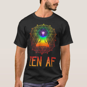 Camiseta Geometria Sagrada Zen Af Ioga Sarcástica