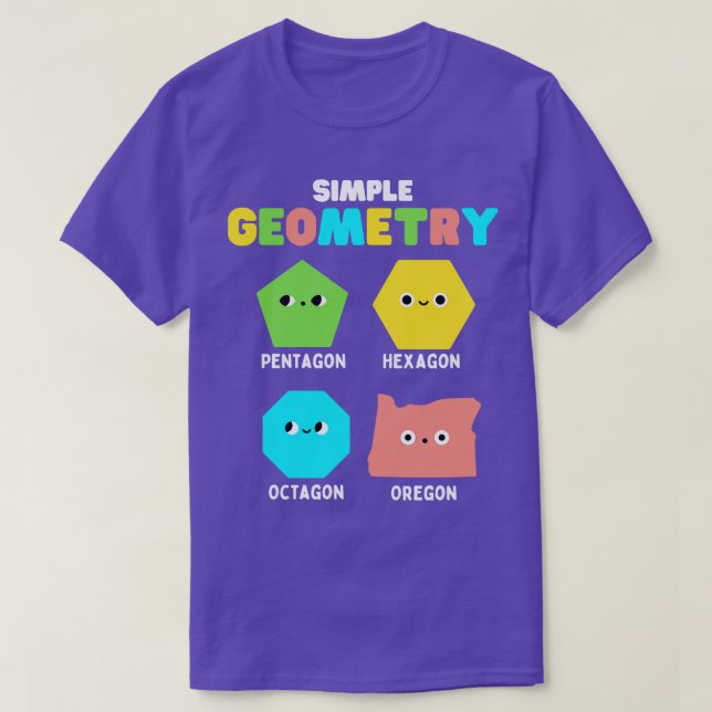 Camiseta Geometria Simples Faca De Matemática Enfrenta Form (Frente do Design)