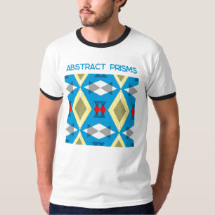 Camiseta Geometric Convergence in Blue and Gold