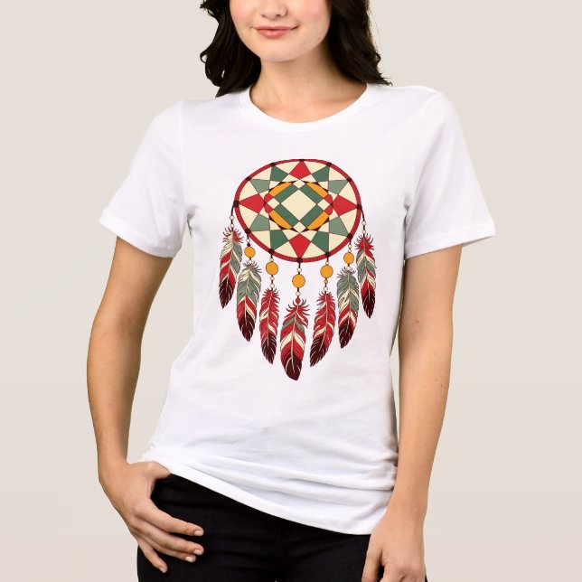 Camiseta Geometric Dreamcatcher Design (Frente)