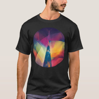 Camiseta Geometric Mountains Abstract Mountain Camping Adve