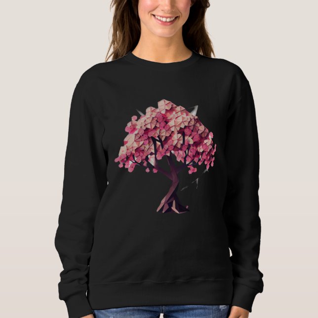 Camiseta geometric poly vector Blossom into Spring Cherry B (Frente)