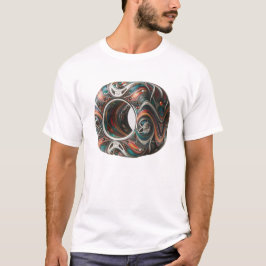 Camiseta Geométrica 3D Vibrante