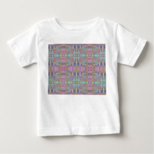 Camiseta Geométrica Rosa Púrpura Verde