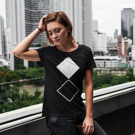 Camiseta Geométrico Diamante Gráfico Minimalista