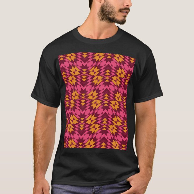 Camiseta Geométrico do eterno: Padrão Invisível (Frente)