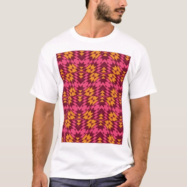 Camiseta Geométrico do eterno: Padrão Invisível (Frente)