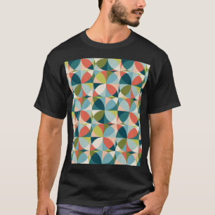Camiseta Geométrico do século médio, Design sem costura Abs