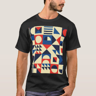 Camiseta Geométrico do século médio: Padrão Retroativo Funk