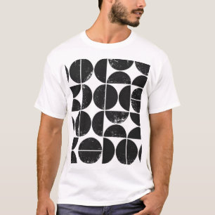 Camiseta Geométrico minimalista: semicírculos escandinavos.