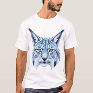 Camiseta Geometrischer Luchs Im Polygon-Stil