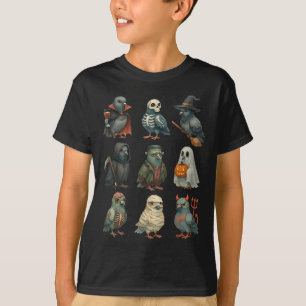 Camiseta Geon Pássaro Soky Bruxa Boo Zumbi Dia das Bruxas M