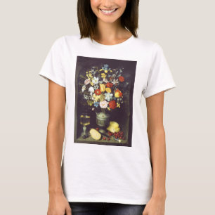 Camiseta Georg Flegel Grande pedaço de flores (em nicho)