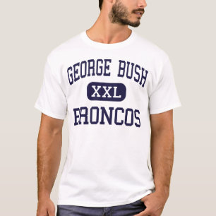 Camiseta George Bush - broncos - alto - Richmond Texas