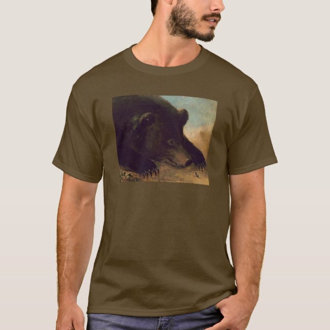 Camiseta George Catlin - Urso Grizzly e Camisa-T do Rato (Frente)