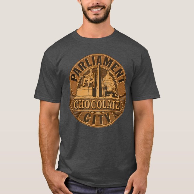 Camiseta George Clinton Parlamento Funkadelic Chocolate Cit (Frente)