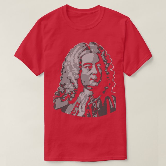Camiseta George Frideric Handel Classical Music Composer 94 (Frente do Design)