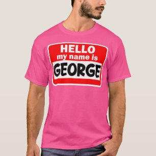 Camiseta George Hello Meu Nome É Personalizado