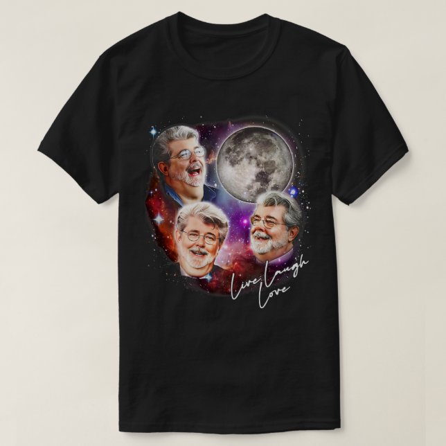 Camiseta George Lucas Live Laugh Love (Frente do Design)