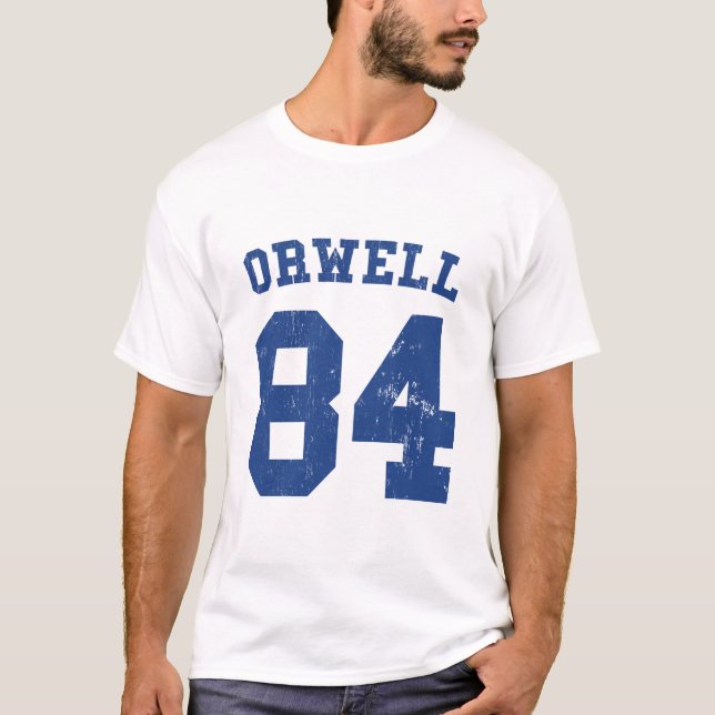 Camiseta George Orwell 84 1984 jérseis (Frente)