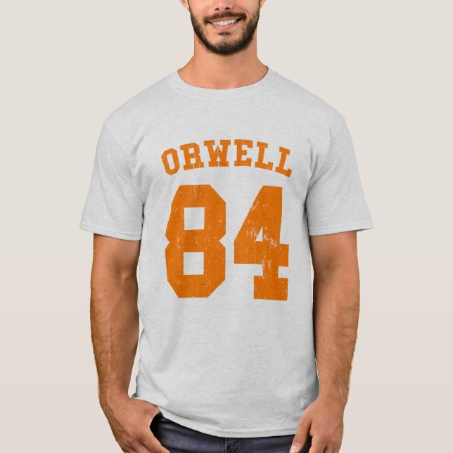 Camiseta George Orwell 84 1984 jérseis (Frente)